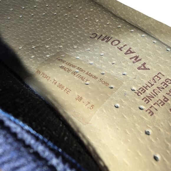 Fly Flot Clogs Blue Mesh SlipOn Slides Mules Made Italy Women Size 7.5 Worn 1x - Picture 6 of 8